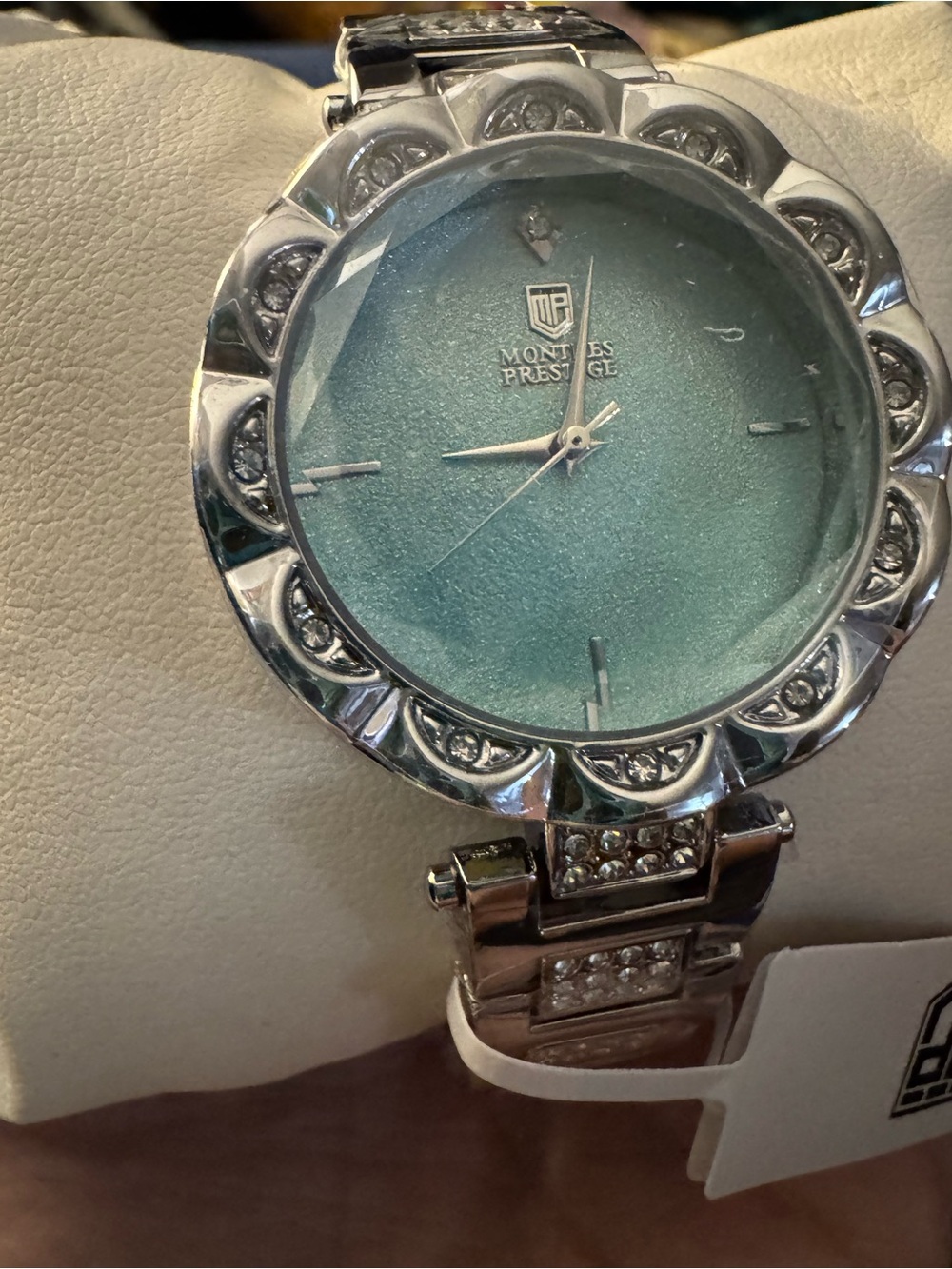 NEW in box Montres Prestige X Invicta Women’s Blue Crystal Flower Watch MPW-0209 - Picture 3 of 6